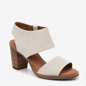 TOMS women’s Majorca Sandals heel size 9.5  beige